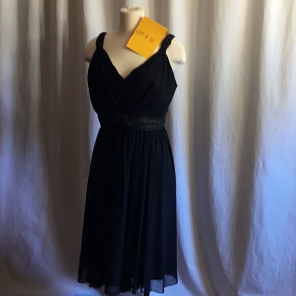 NWOT black cocktail dress in size 12 RM RICHARDS - Picture 1 of 8